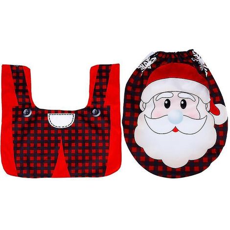 1 housse de toilette de Noël