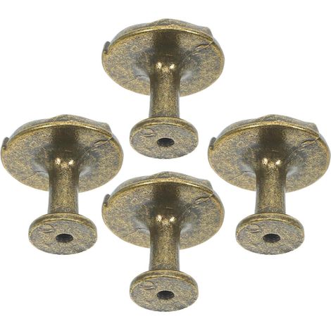 Lot de 4 poignées tiroir rondes, en alliage zinc, résistantes à (1/5)