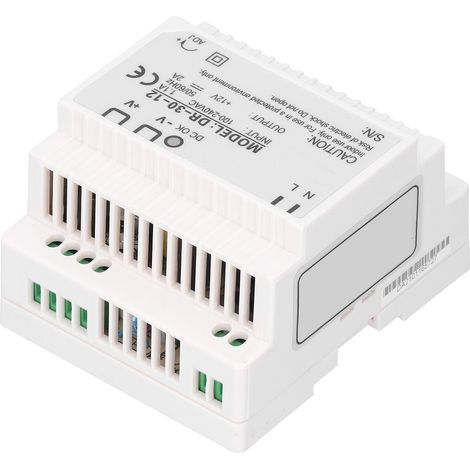 Alimentation à découpage BERM, transformateur de commande sur rail DIN DR-30-12, 100-240 V CA (1/5)
