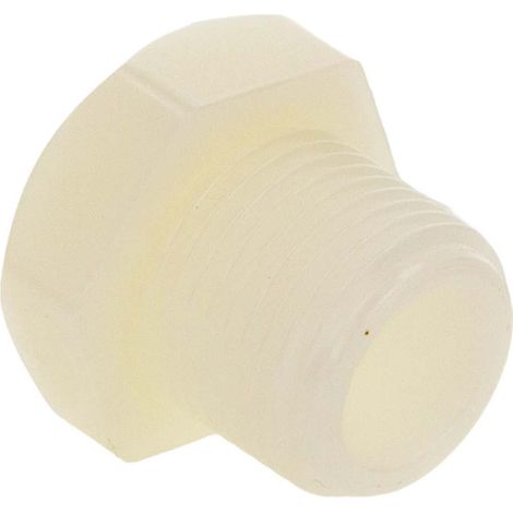 tecuro Stopfen mit 3/8 Zoll Außengewinde, PA (nylon 66), natur (1/5)