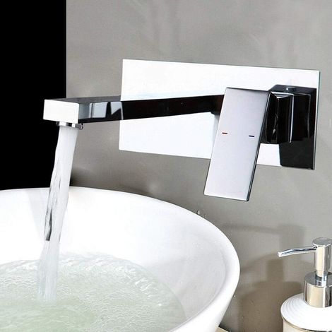 Unterputz Armatur Badarmatur Wandarmatur Waschbecken Bad Mischbatterie Einhebel