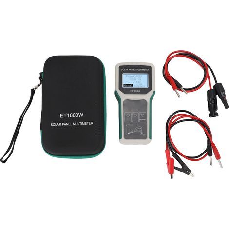 Solar Panel Tester, EY1800W 20-120V Photovoltaic Multimeter with Backlight, MPPT Power Meter, Open Circuit Voltage Tool (1/5)
