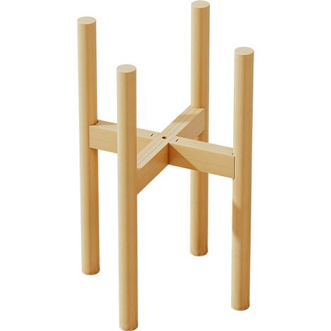 MINKUROW Supporto Per Piante, Espositore Per Vasi Da Fiori In Legno, Supporto Per Piante In Legno Retrò Di Metà Secolo, Supporto In Vaso Per Interni Ed Esterni, Fioriera Fino A 10 Pollici (Senza Vaso (1/4)