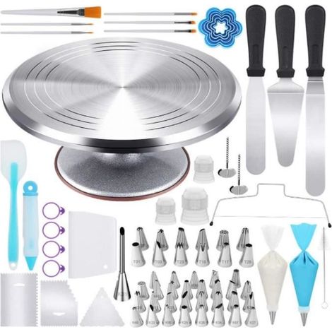 Kit de Patisserie - AMOUNE - 177 pcs - Plateau Tournant - Outils de Cuisson - Décoration de Gateaux (1/4)