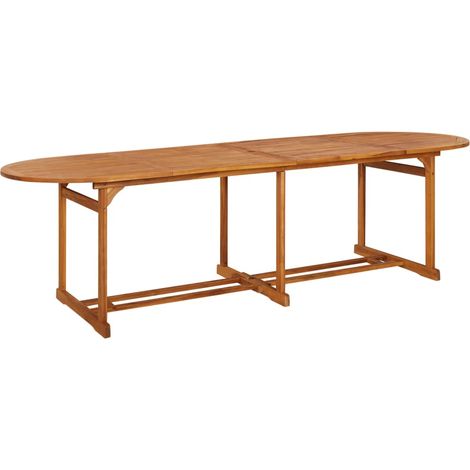 Table à manger de jardin Scandinave - Table de salle à manger 280x90x75 cm Bois d'acacia massif BV236239 - BonneVie (1/5)