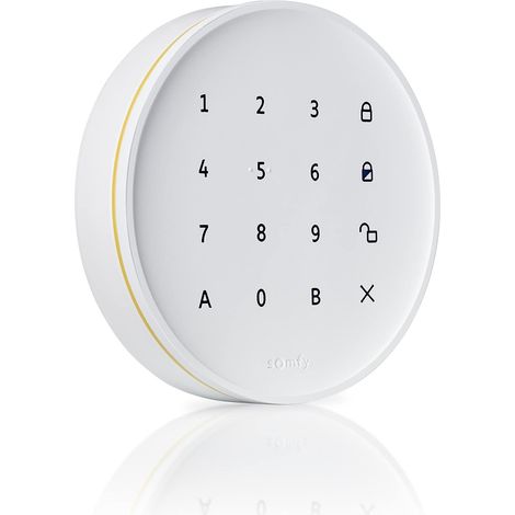 somfy 1875257 - Tastiera Interna per Sistema di Allarme Somfy Home Alarm Advanced, Autoprotezione, Design Semplice e Sottile, Bianco (1/4)