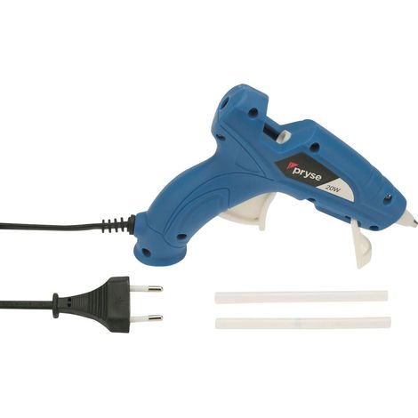Glorex Heissklebepistole Mini blau, 20 Watt Heißklebepistole