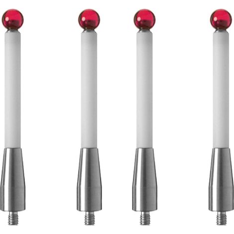 4 PièCes Stylet de Sonde CMM Pointe SphéRique de 6 mm Sondes de Contact CMM en CéRamique Accessoires de Test de Sonde pour Renishaw A-5000-3709 (1/5)