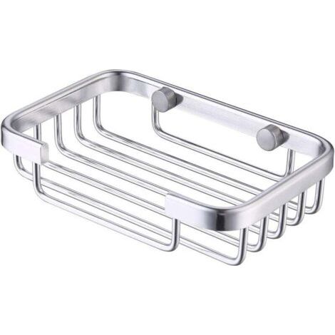 Wandmontage Seifenschale Schrauben Dusche Seifenschale Aluminium Seifenkiste Silber (1/4)