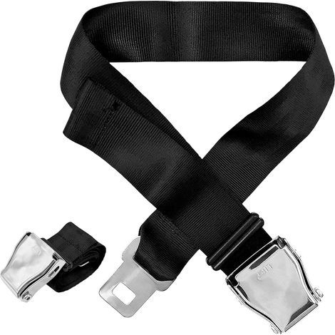 Flugzeug-Sicherheitsgurtverlängerung, dickes Polyester, 15,2–91,4 cm, Universalgröße, Reise- und Geschenkidee (1/5)