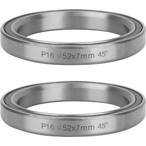 Jeu de 2 pièces pour vélo de montagne en acier robuste avec roulements à billes double étanches, accessoire de direction 52mm P16 (1/5)
