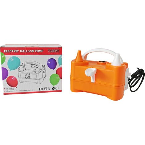 Elektrische Ballonpumpe, tragbarer Ballon-Inflator mit zwei Düsen für die Dekoration von Hochzeitsfeiern und Geburtstagsfeiern (1/5)