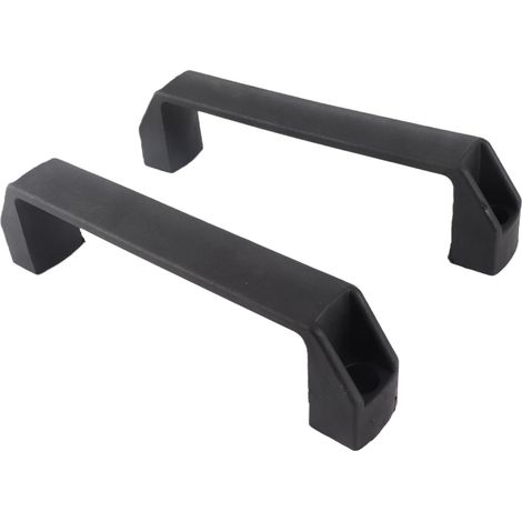 Kit de 2 poignées de porte en nylon avec entraxe de 180 mm pour armoire (1/5)