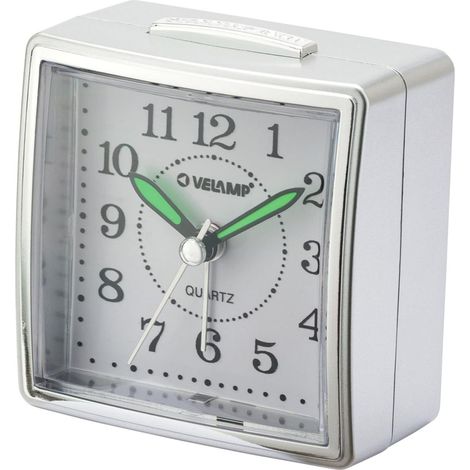 Sveglia da Comodino, Sveglia Analogica al Quarzo Silenziosa con Luce Senza Ticchettio, Semplice Orologio da Tavolo con funzione Snooze,Adatto per Camere da Letto, scrivanie, viaggi... (1/5)
