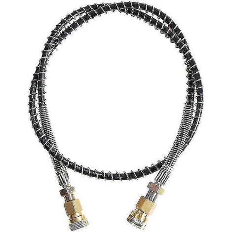 Tuyau d'air PCP renforcé par ressort 100 cm Pompe de remplissage pneumatique haute pression Nylon Noir 2025 (1/5)