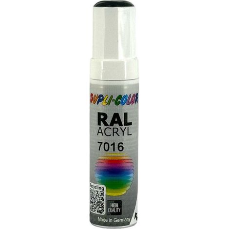 Crayon à vernis gris anthracite brillant RAL 7016 12 ml 12 ml tige DUPLI-COLOR (Par 30) (1/2)