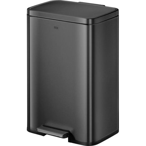 EKO - Poubelle à pédale Madison 50 litres - Stainless Steel Plastic - noir