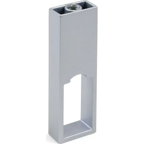Reggitubo Centrale Emuca Tubo Appenderia Rettangolare 30x15 Argento