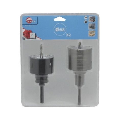 Leman - Lot de 2 Trépans Sds+ Diam68 Special Boitier Electrique (1/4)