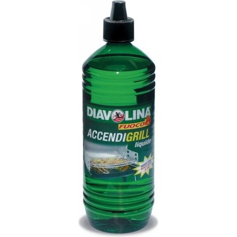 Diavolina Fuoco ACCENDI-GRILL Liquido - Confezione 1 Lt -