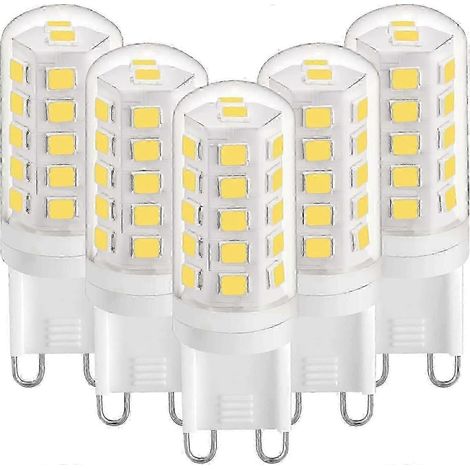 Ampoule LED G9 3W Blanc naturel 4000K, Ampoules LED G9 420LM, Équivalent ampoule halogène 28W 40W, Ampoule LED G9 type maïs pour lampe de bureau[D]-AquaForge (1/4)