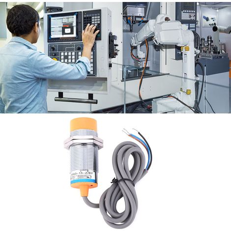 Détecteur inductif LJ30A3-15 JYIO, 5 pièces, capteur de proximité PNP NO, 6-36VDC, 3 fils, interrupteur de proximité sans contact, diamètre 30mm, longue portée 15mm, compatible automatisation industri (1/5)