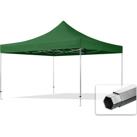 4x4 m Faltpavillon PROFESSIONAL Alu 40mm, dunkelgrün