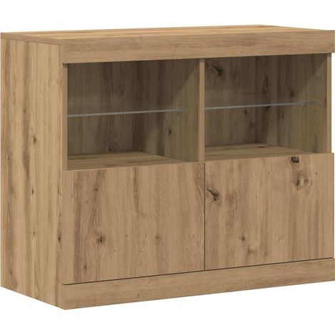 Maison Exclusive - Madia LED Marrone 81 x 37 x 66,5 cm Legno multistrato