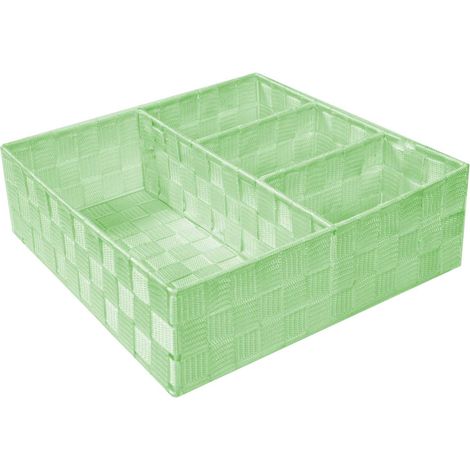 Cassetto poliestere verde chiaro quadrocm 32x32h10