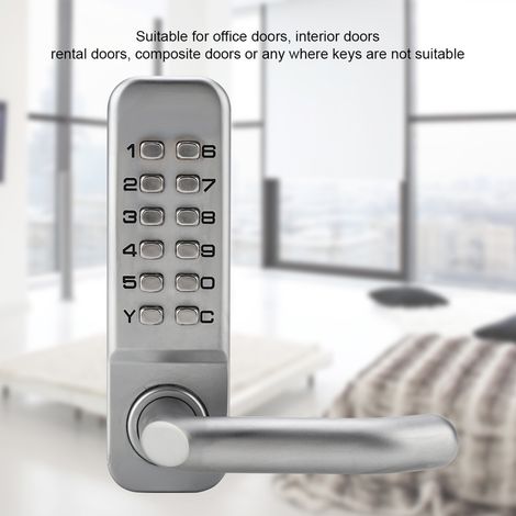 Set de 11 chiffres pour cadenas à code, serrure de porte en alliage de zinc, antivol pratique à mot de passe, sécurité renforcée (1/5)