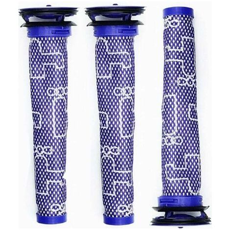 Set mit 3 Kombi-Filtern, kompatibel mit Dyson V6 V7 V8 DC58 DC59 DC61 DC62 DC74 Serie Vormotorfilter-Staubsauger, Ersatzzubehör Vormotorfilter