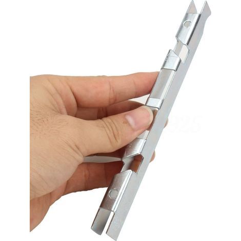 Jauge de Profondeur de Chaîne de Tronçonneuse Universelle Combo en Acier au Carbone Guide Rainure Outil de Nettoyage Accessoires (1/4)