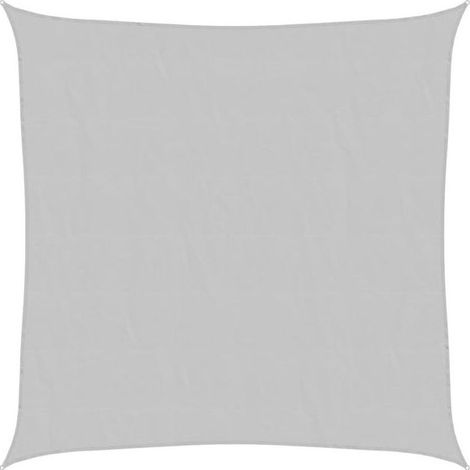 Voile d'ombrage gris clair 2 x 2 mètres, 100 % polyester Oxford (1/5)