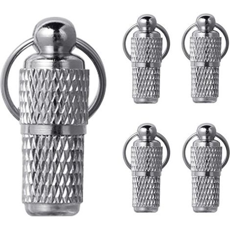 Étiquettes d'adresse - 25 x 1 cm - Argent - Tubes d'identification pour animaux - Lot de 5 - Koper (1/5)