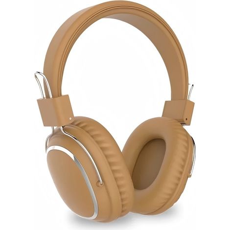 Ces écouteurs Bluetooth sont confortables à porter, ont une longue autonomie et conviennent à un usage quotidien et au bureau - Marron. (1/4)
