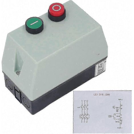 Démarreur magnétique pour moteur électrique, étanche IP55, interrupteur de commande de moteur monophasé 220-230 V, triphasé 380-400 V (1/5)