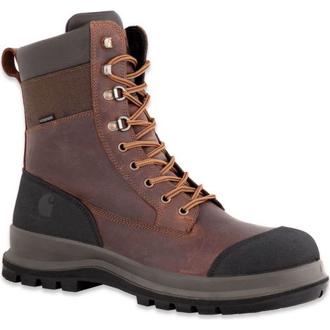 Chaussures CARHARTT Detroit 8 Wp High Taupe Marron T.46 (1/2)