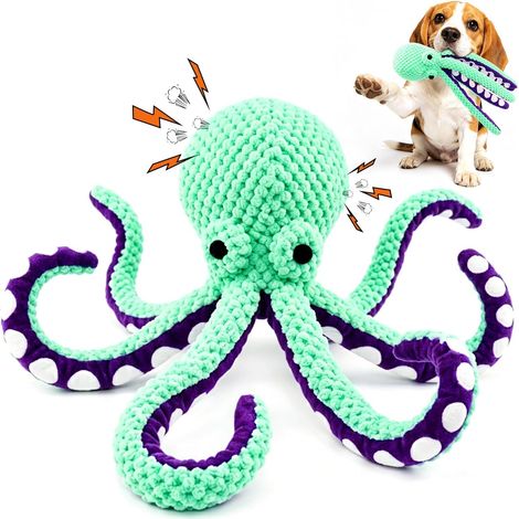 Jouet en peluche couineur pour chien, jouet en tissu doux pour chiots et chiens de petite et moyenne taille, récompense interactive pour l'entraînement quotidien, cadeau d'anniversaire (1/5)