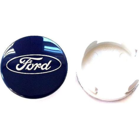 54-mm-Radnabenkappe – Ford-Emblem für C-Max, Galaxy, Focus, Mondeo, Transit, KA, Fiesta, Kuga, B-Max – Robustes ABS-Kunststoff (1/5)