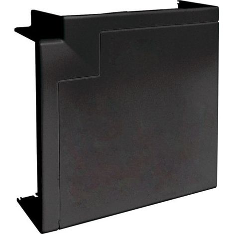 Angle plat queraz enclipsage direct pour GBD50131 RAL 9011 noir HAGER GBD5013159011