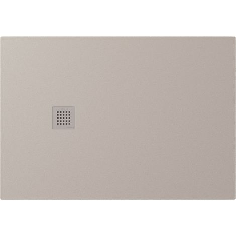 Receveur de douche en marbre coulé TRENECA 130x90cm, découpable selon vos demandes, beige mat (1/4)