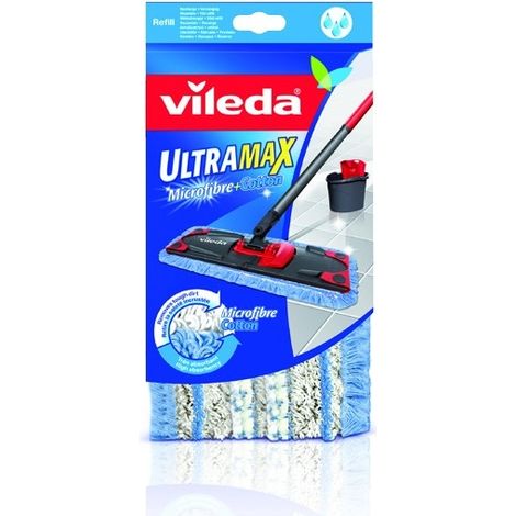 VILEDA - HOUSSE MICRO & COTON POUR BALAI À PLAT - ULTRAMAX 141626
