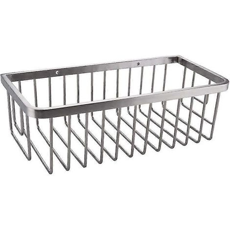 Wandhalterung für Duschkabine aus massivem Edelstahl, gebürsteter Stahl, 1 Stück – silber (1/4)