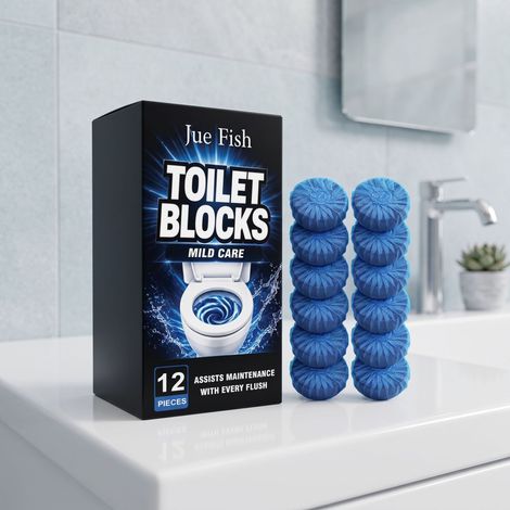 WC-Reinigungstabletten entfernen Flecken und Gerüche für den täglichen Gebrauch im Haushalt und hinterlassen einen angenehmen Duft. 12 Tabletten. -- DTEKGAZ (1/5)