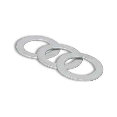 Lot de 3 bagues de réduction, pièces intercalaires, rondelles de bague pour lames de scie circulaire, argent (1/5)