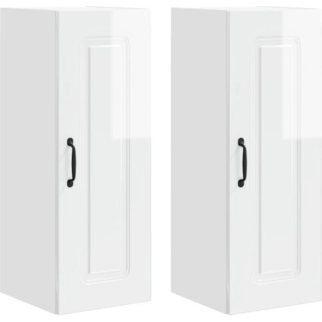 Maison Exclusive - Pannello lavastoviglie Kalmar 2 pcs Bianco Lucido