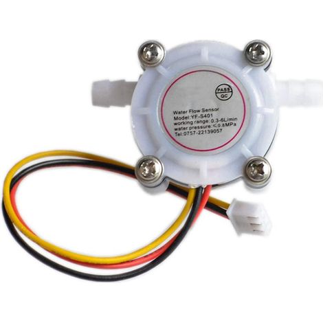 Capteur de débit d'eau 0,3 à 6 l/min Interrupteur compteur de débit Capteur de contrôle de l'eau 1/4" 1,75 MPa Kit DIY (1/3)