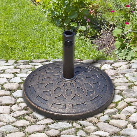 meuble rangement stable resine bronze pied parasol OKMYHOME (1/4)