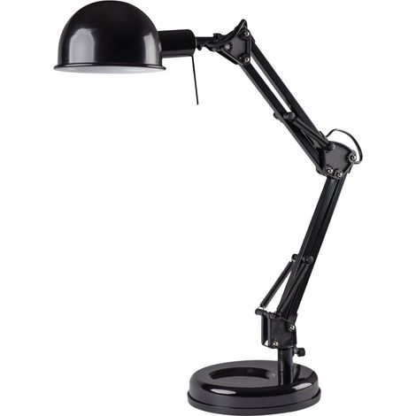 lampada scrivania braccio regolabile pixa E14 nero