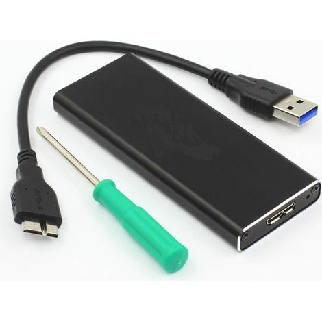 Box esterno CoreParts da USB 3.0 a mSATA, supporto per moduli da 50 mm, MSACSC/USB 3.0
